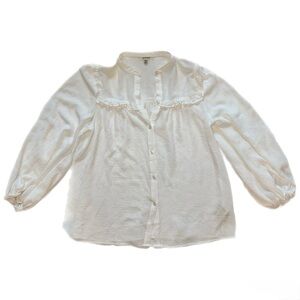 Max Studio White Button Down Shirt